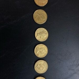 Set of 6 Australian dollar coins